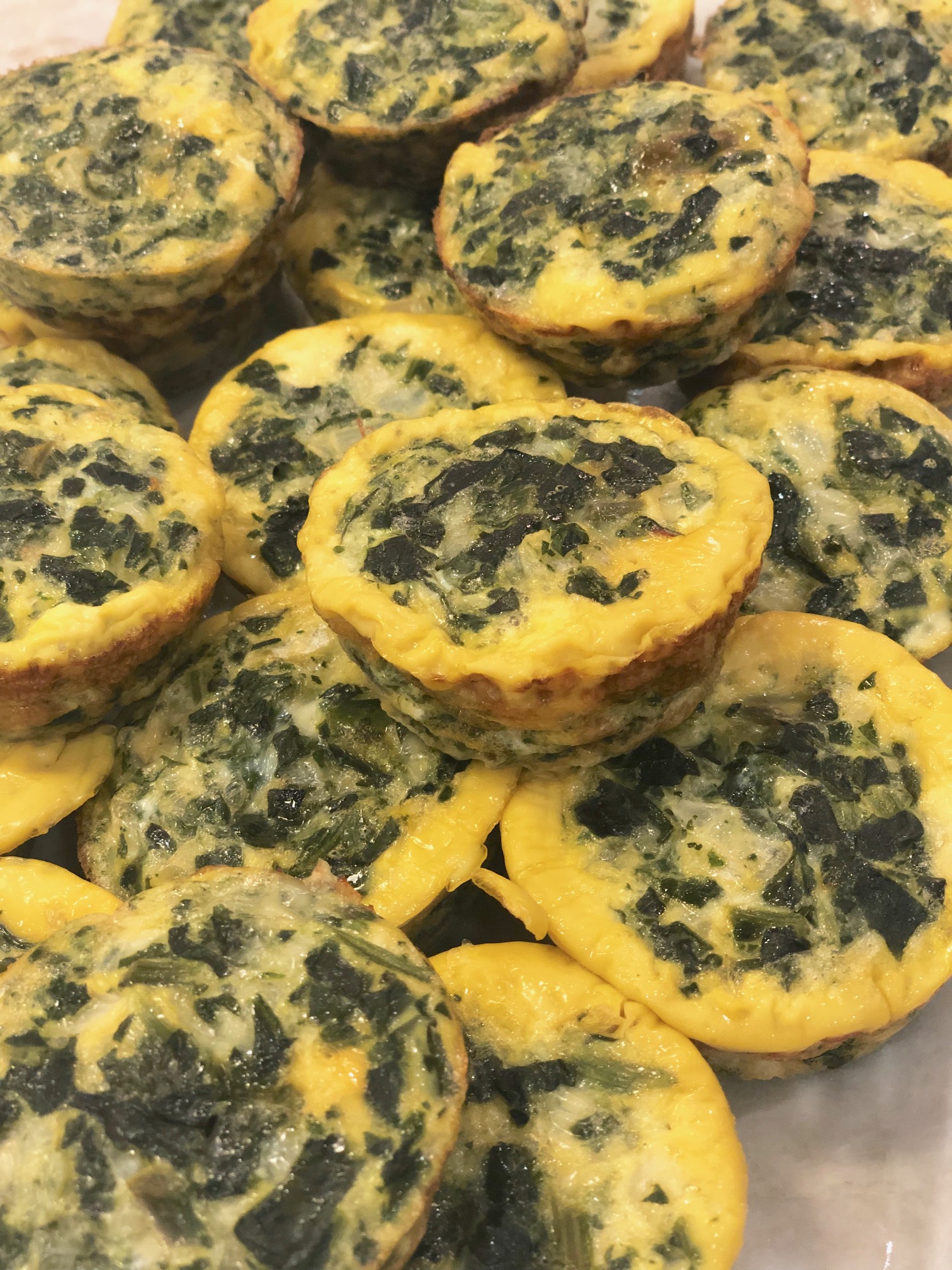 Spinach, Cheese and Egg Muffins