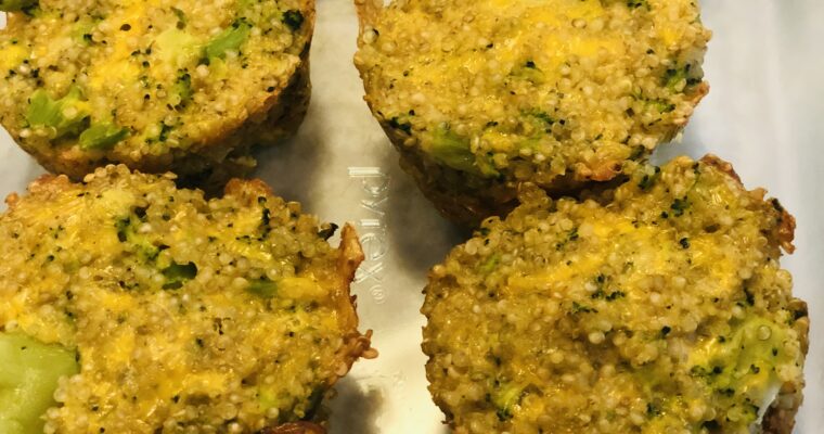 Quinoa Broccoli Cheddar Bites