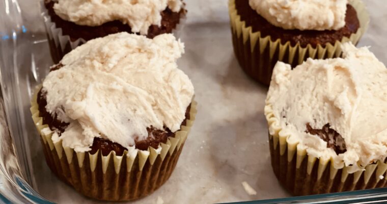 Frosted Banana Muffins