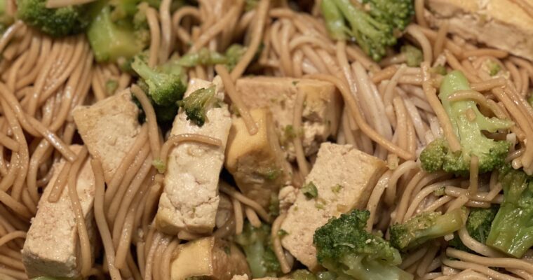 Tofu & Broccoli Stir Fry with Soba Noodles